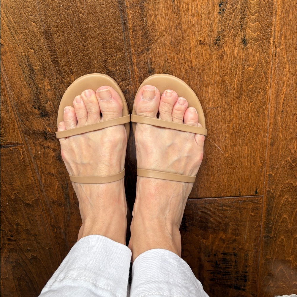TKEES Tan Gemma Slide Sandals